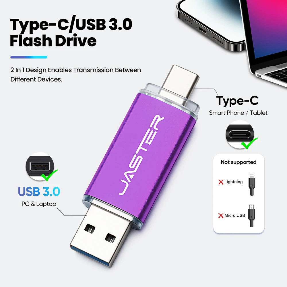 High-Speed 128GB Type-C USB Flash Drive | Portable Storage