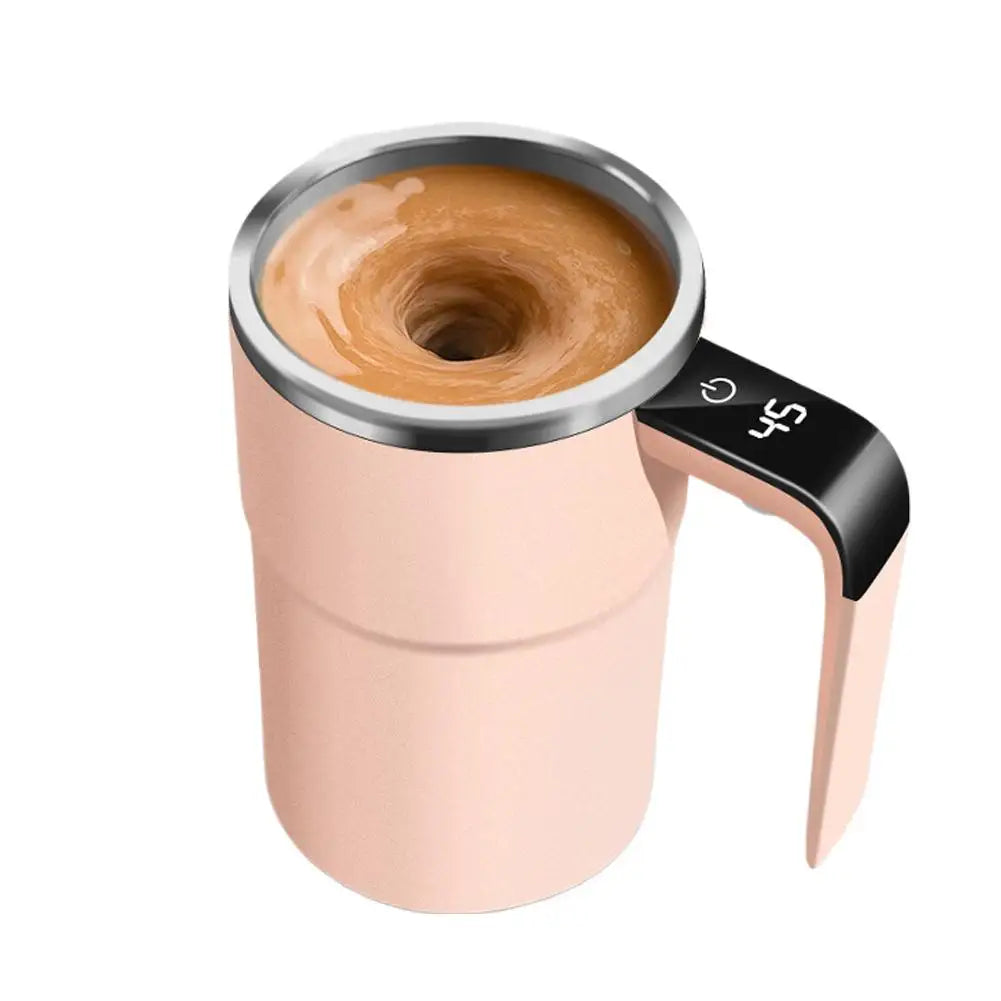 Stainless Steel Rechargeable Electric Stirring Cup | Portable Mixing Mug