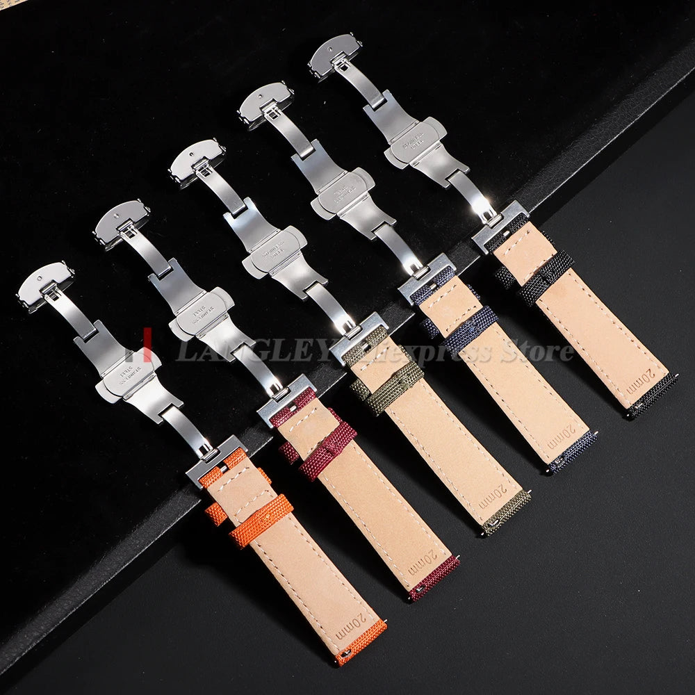 Versatile Sailcloth Watch Strap | Waterproof Nylon Quick Release Band