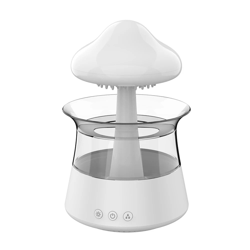 300ml Colorful Mushroom Cloud Humidifier & Night Light
