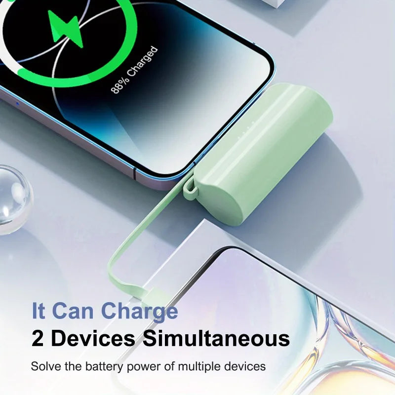Mini Portable Power Bank 20000mAh | Dual USB-C Charger