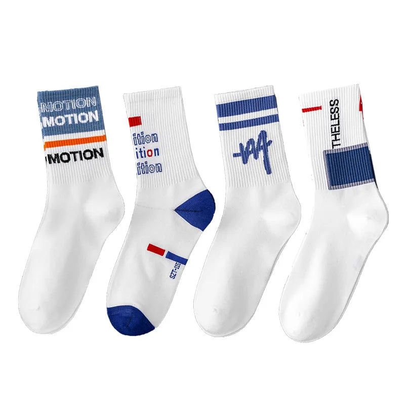 Funny Men's Crew Socks | Comfortable Cartoon Cotton Socks