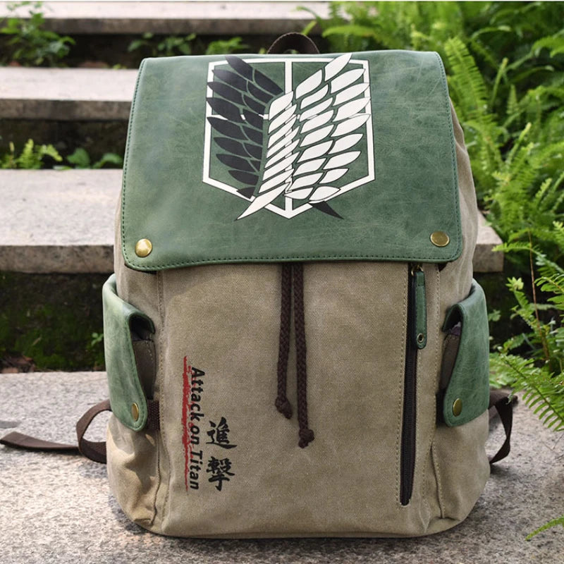 Large Capacity Cartoon Anime Canvas Backpack | Perfect for Fans
