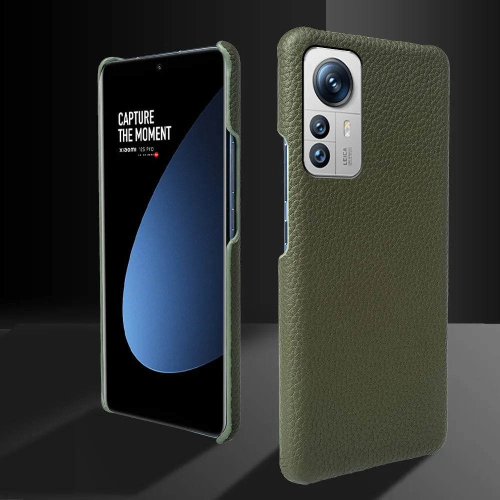 Luxury Genuine Leather Case for Xiaomi Phones | Shockproof Protection