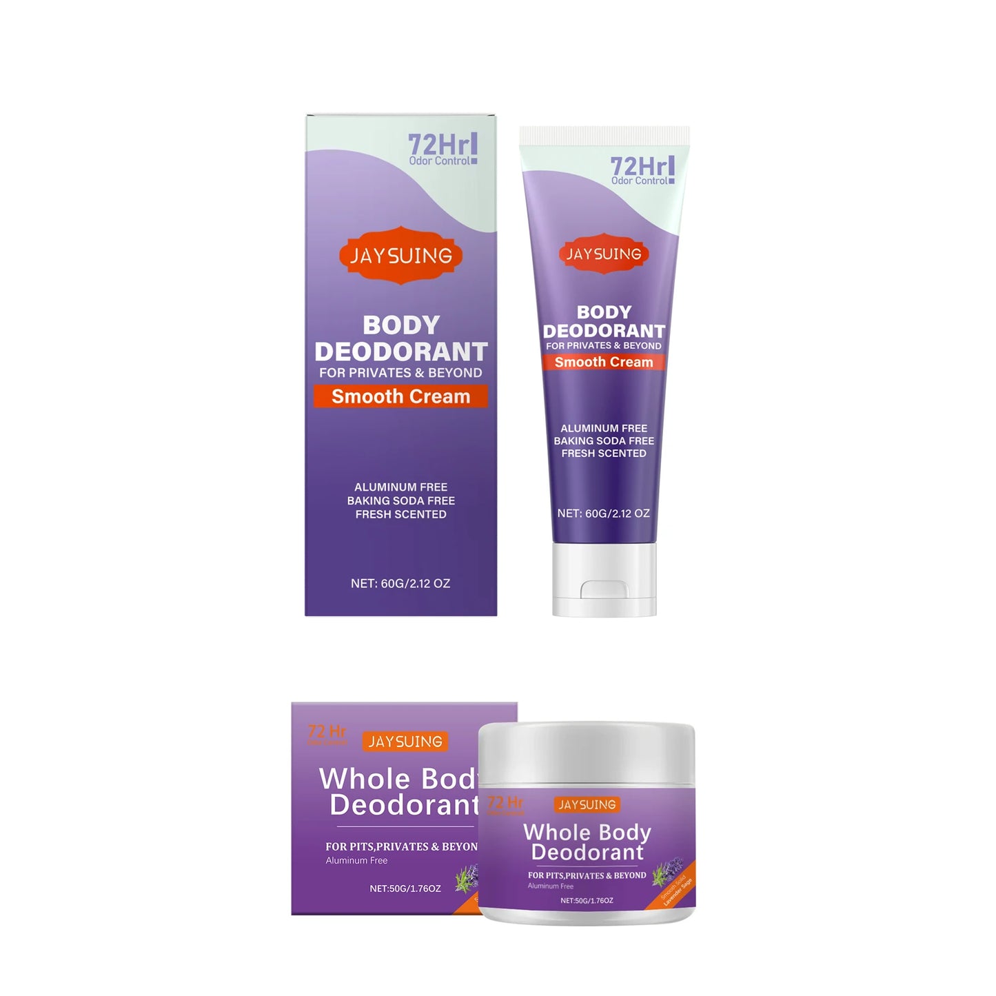 Whole Body Deodorant Cream | Lasting Odor Protection & Refreshing Aroma