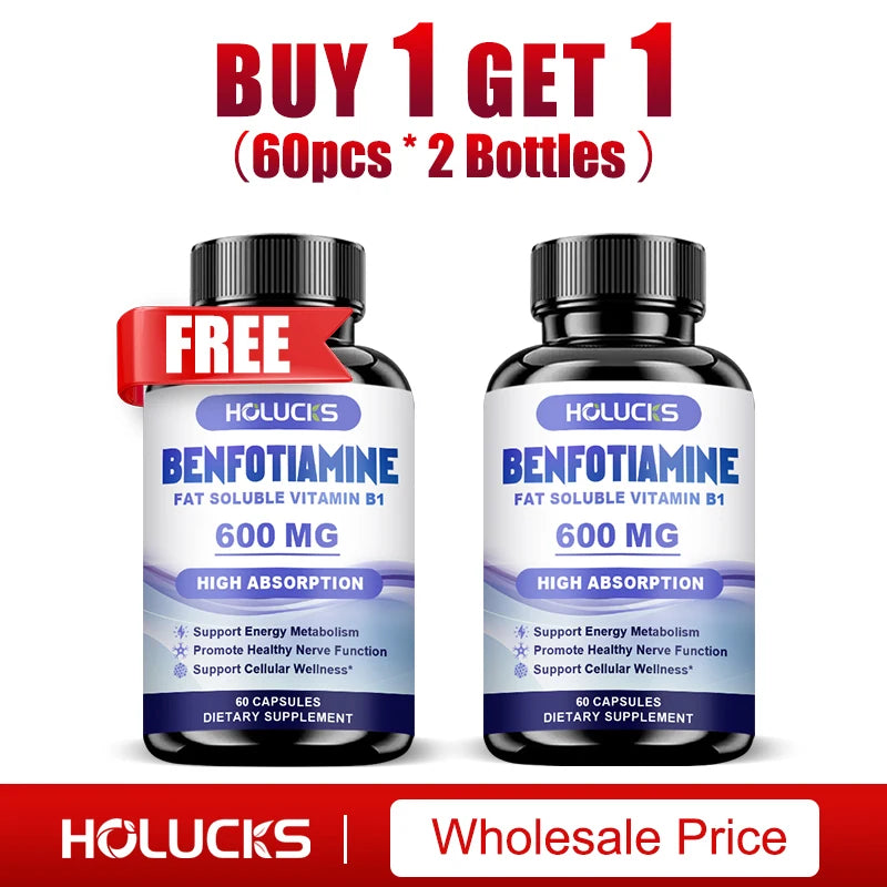 Benfotiamine Capsules 600mg | Support Energy & Nerve Health