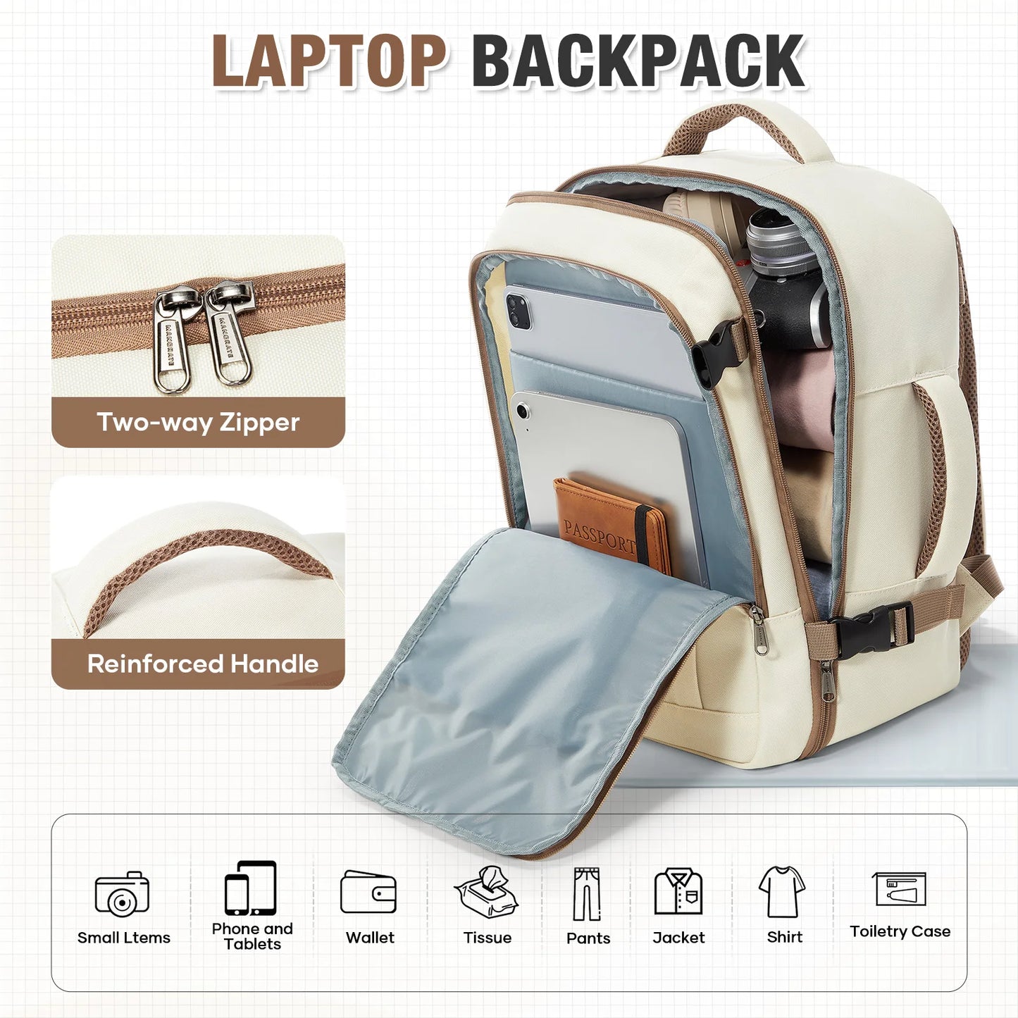 Lightweight Multi-Functional Travel Backpack | Ideal Cabin Bag