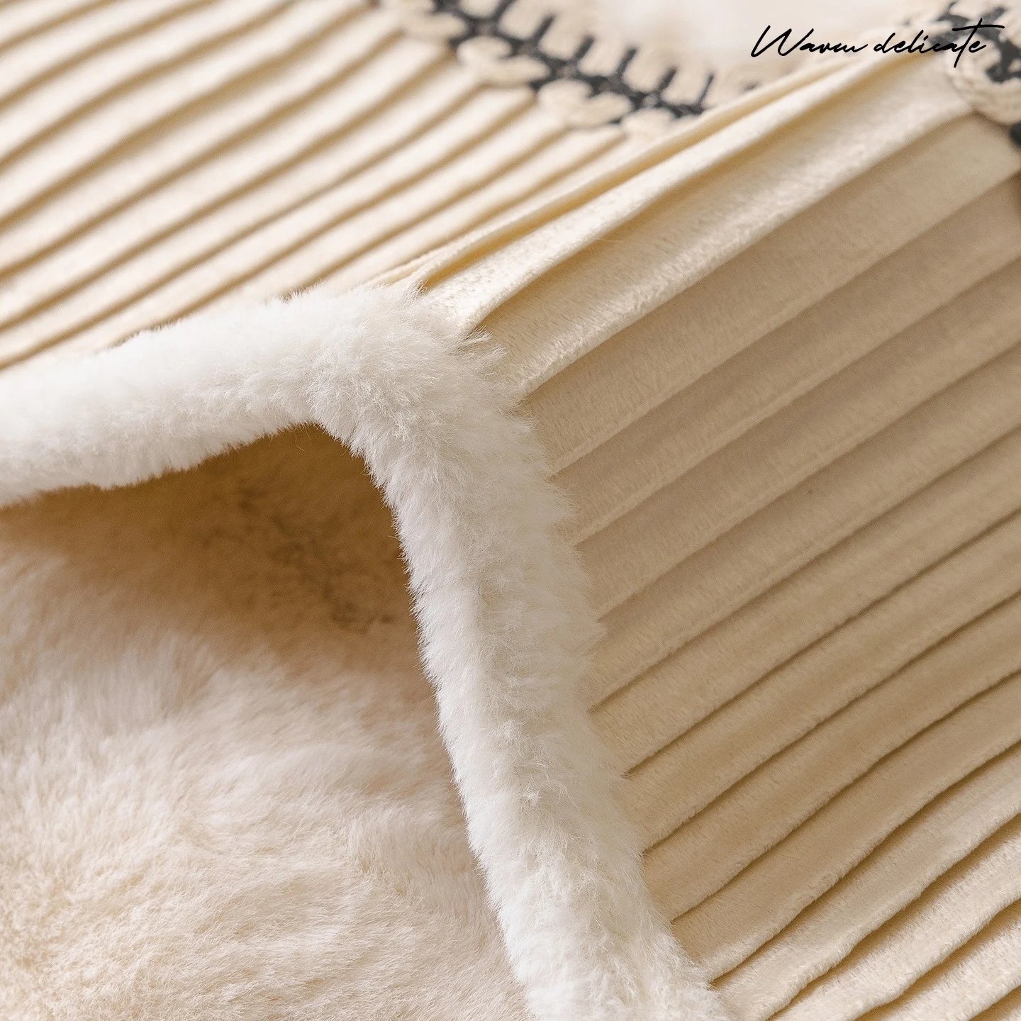 Luxurious Faux Rabbit Fur Sofa Cover | Soft Warm Living Room Decor