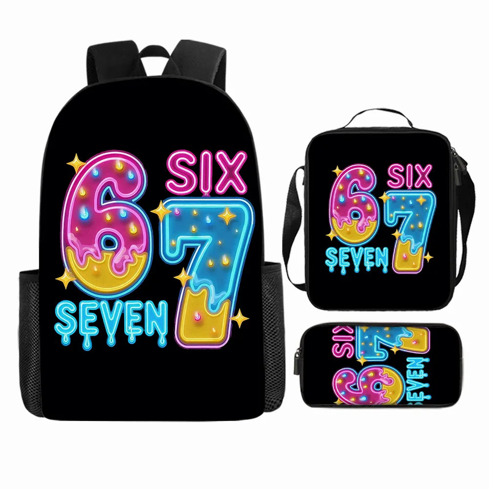 Cute Anime-Inspired Backpack & Lunch Bag Set for Students