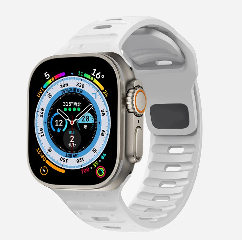 Flexible Silicone Sport Strap for Smartwatches | Comfort & Style
