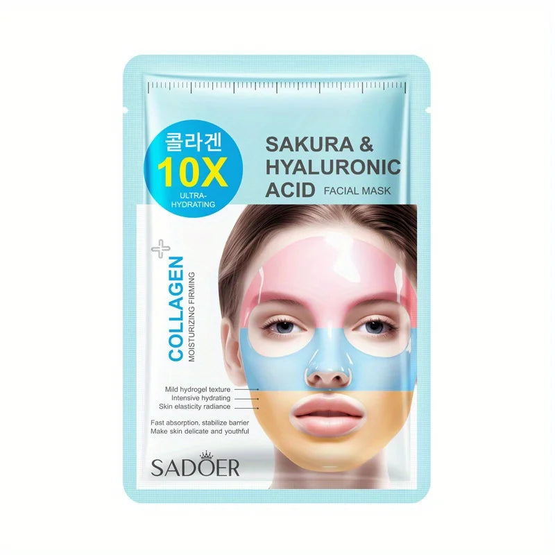 Hydrating Rainbow Collagen Face Masks | Anti-Aging and Moisturizing