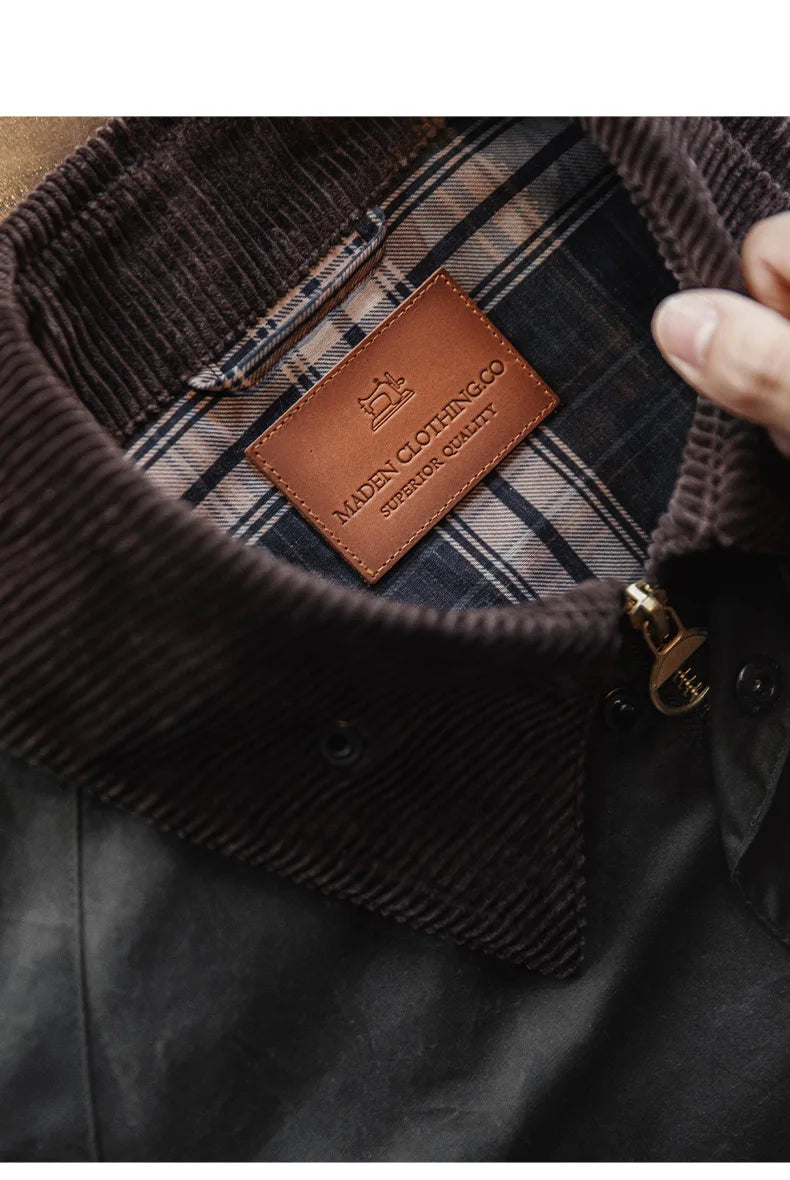 Vintage Waxed Fishing Jacket for Men | Classic Outdoor Coat