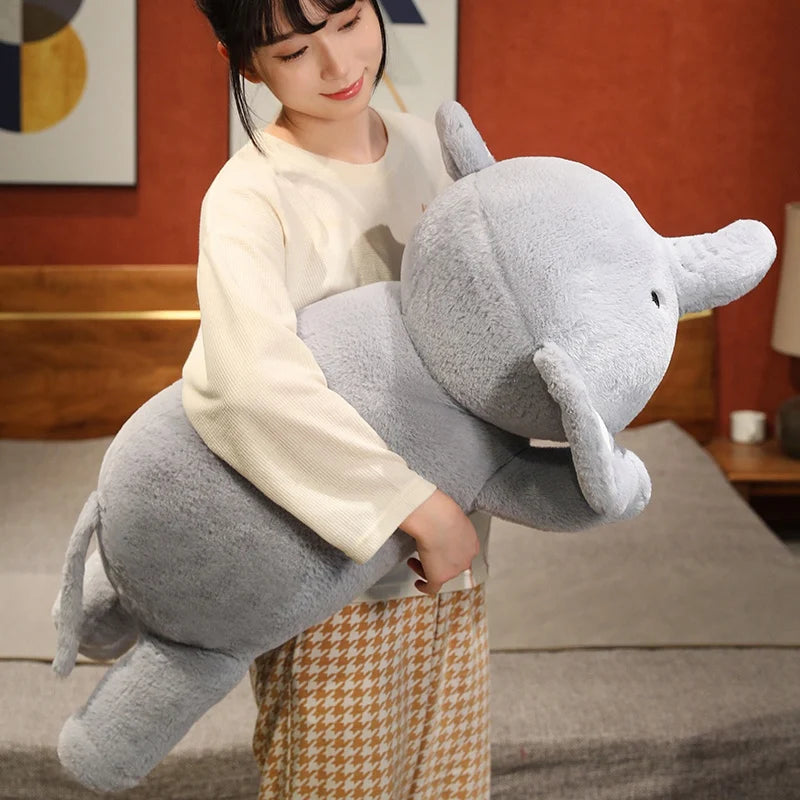 Giant Round Elephant Plush Doll | Cozy Home Decor Gift