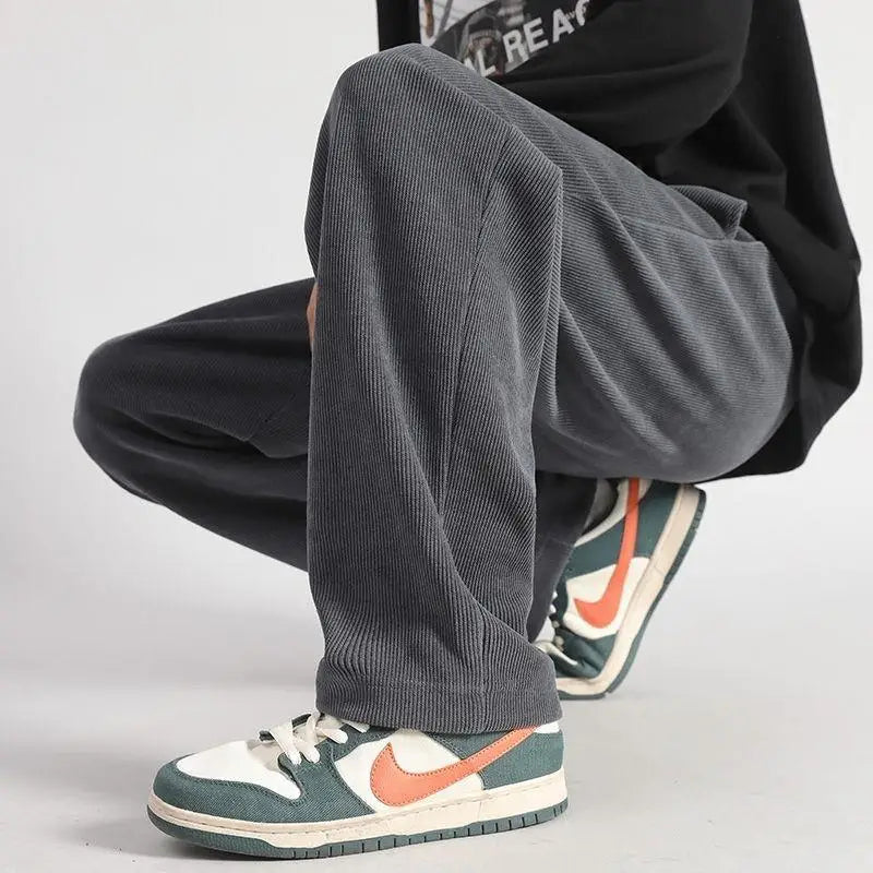 Men's Corduroy Fleece Pants | Warm Casual Trousers for Winter