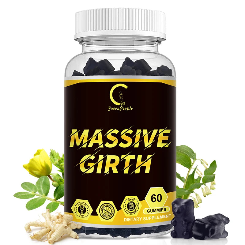 60pcs Tribulus Terrestris Extract Gummies for Men's Vitality