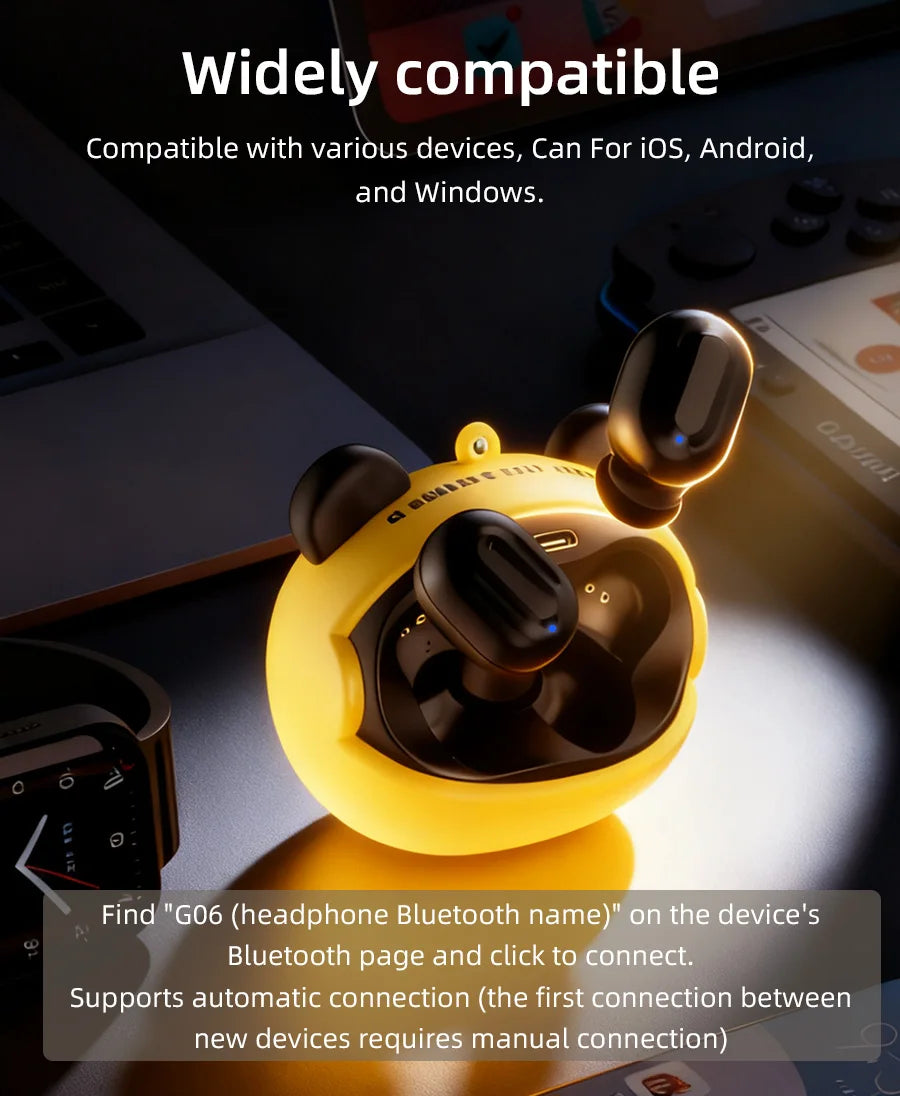 Wireless Bluetooth Headphones with ANC & Charging Case