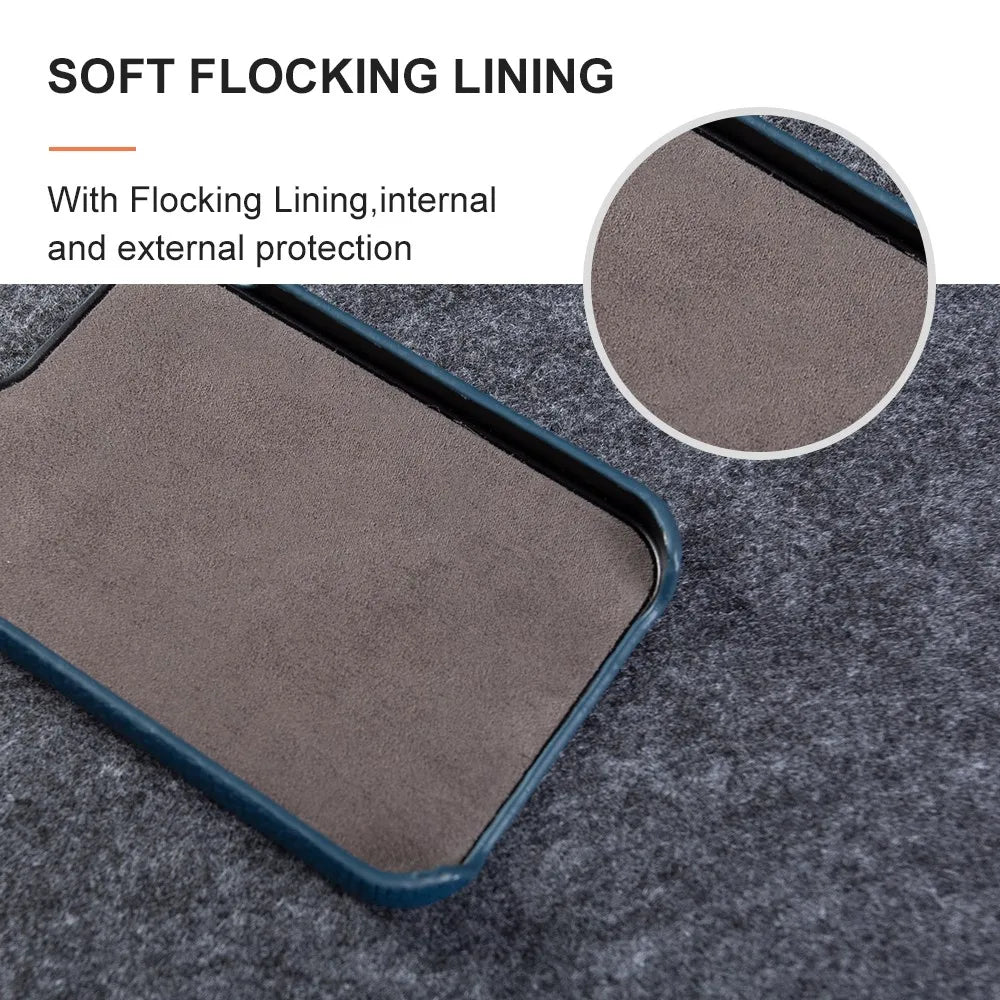 Luxury Genuine Leather Case for Xiaomi Phones | Shockproof Protection