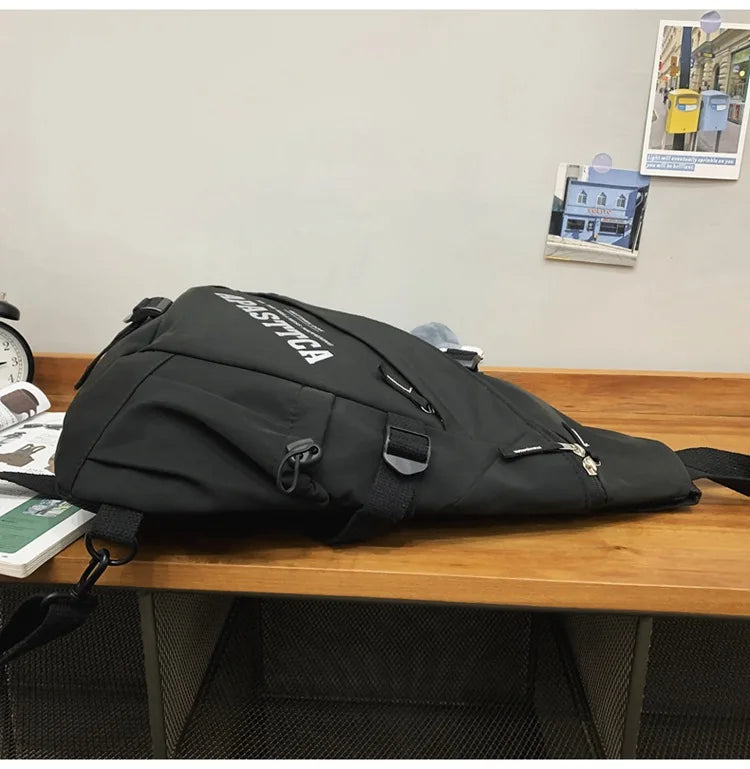 Outdoor Motorcycle Sport Travel Crossbody Bag Tactical Multifunction Waterproof Single Shoulder Backpack Unisex Casual Chest Bag