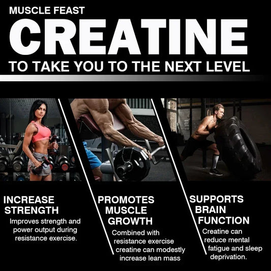 Creatine Monohydrate Capsules | Boost Performance & Muscle Growth