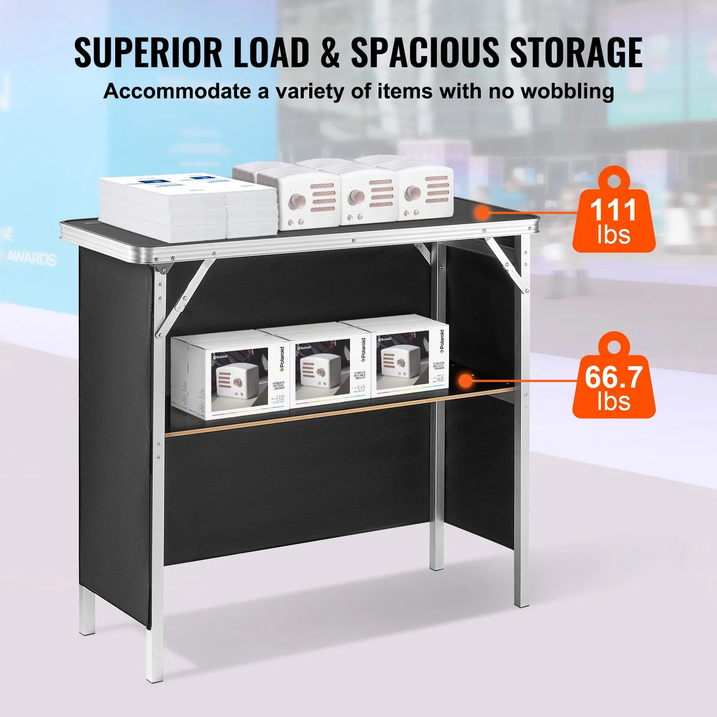 Folding Portable Bar Table | Ideal for Events and Exhibitions