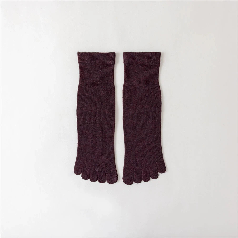 Compression Yoga Five Finger Socks for Women | Non-Slip Fitness Gear