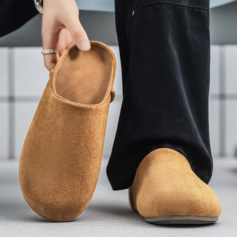 Comfortable Unisex Leather Slip-On Mules | Summer & Spring Flats