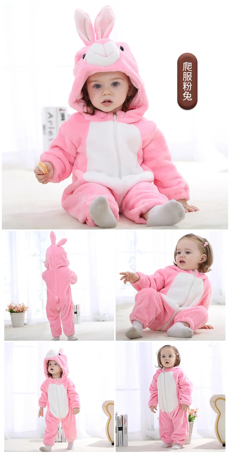 Cozy Baby Rompers | Adorable Winter Hooded Jumpsuits for Kids