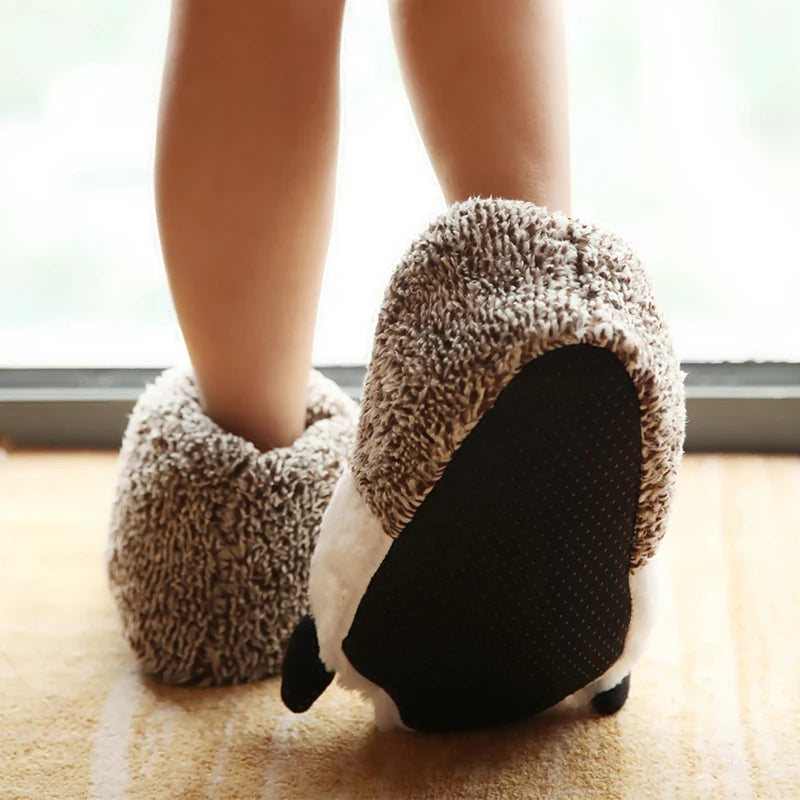 Fluffy Monster Claw Plush Slippers | Cozy Indoor Winter Shoes