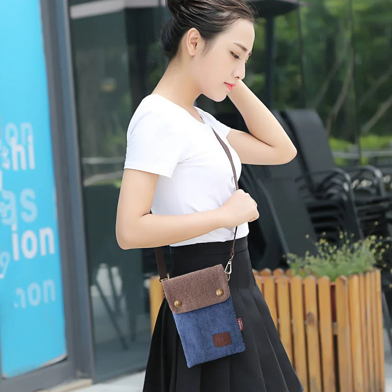 Stylish Denim Messenger Bag for Men and Women | Versatile Shoulder Clutch