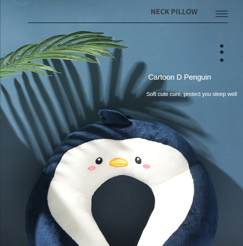 U-Shaped Cartoon Neck Pillow | Perfect for Car & Office Naps