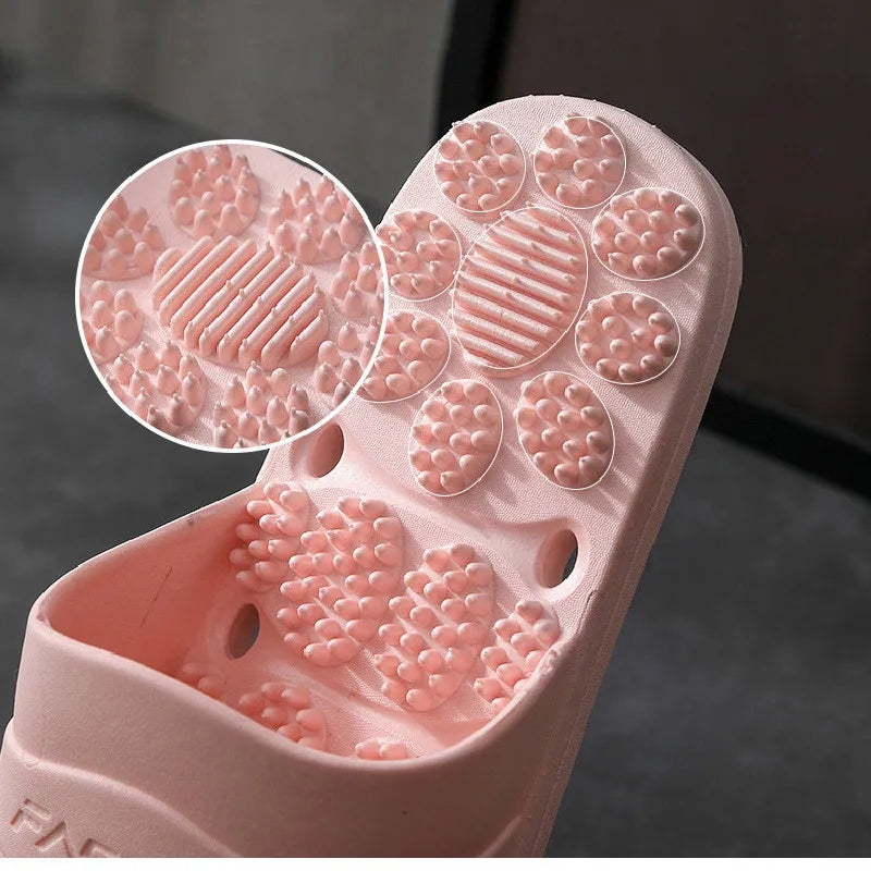 Women & Men Massage Slippers | Soft Non-Slip Indoor Slides