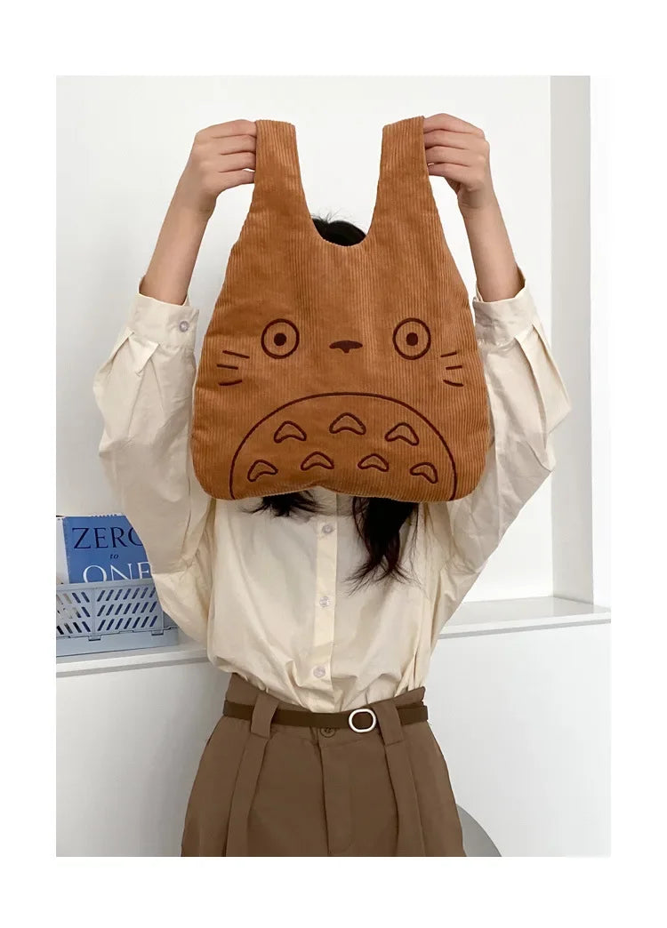 Women's Corduroy Shoulder Bag | Trendy Large Capacity Purse