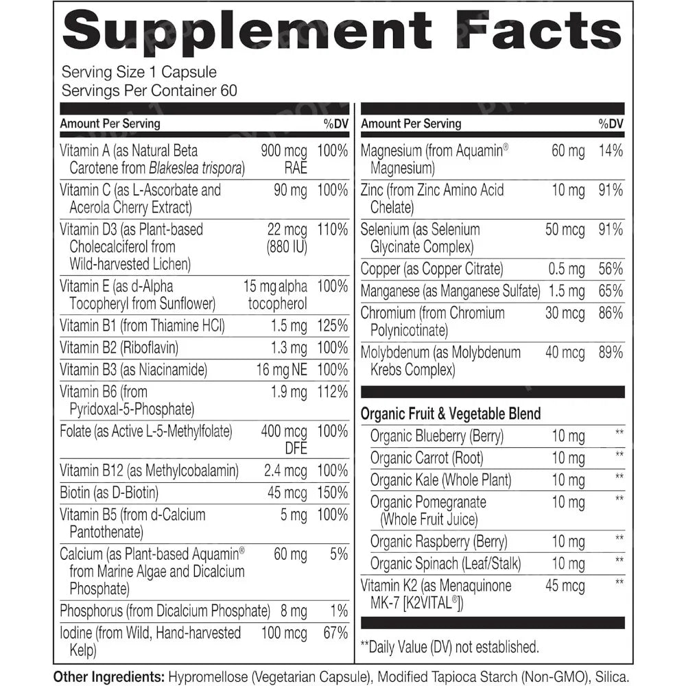 One Daily Multivitamin for Women 50+ | Menopause Support Capsules