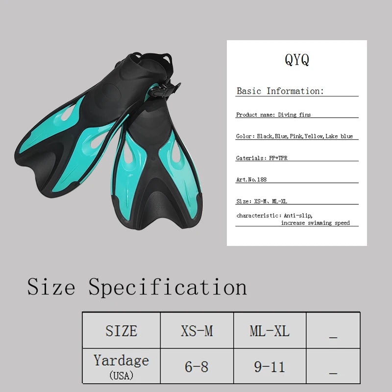 Adjustable Open Heel Fins for Snorkeling & Diving | Perfect Fit