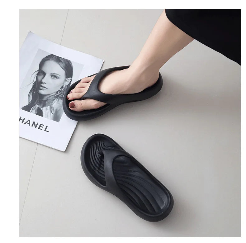 Women's Thick Platform EVA Flip Flops | Comfortable Beach Sandals