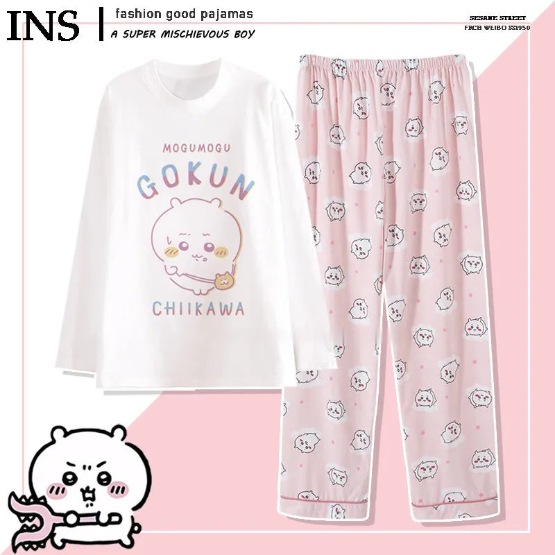 Cute Cartoon Pattern Summer Pajamas for Relaxed Comfort