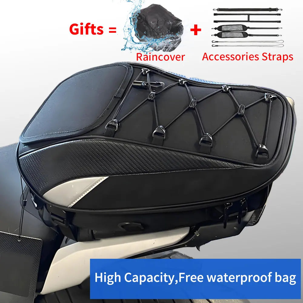 Waterproof Motorcycle Tail Bag | High Capacity Multifunction Backpack
