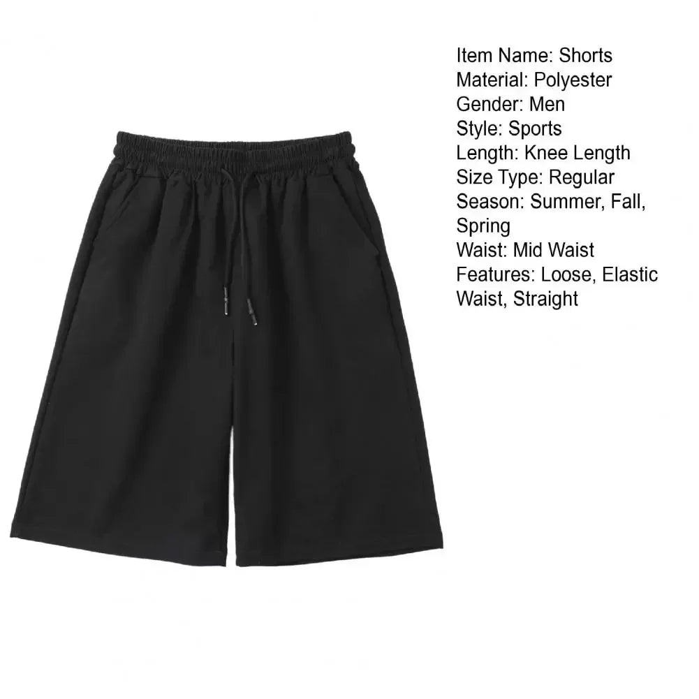 Men's Casual Baggy Sweatpants Shorts | Comfortable Knee-Length Joggers
