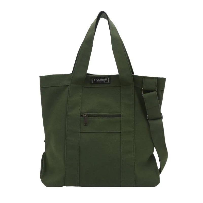 Unisex Korean Retro Canvas Shoulder Bag | Stylish Crossbody Tote