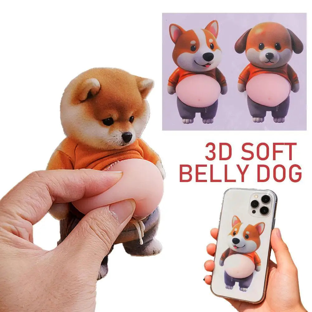 Cute Puppy 3D Puffy Stickers | Squeezeable Soft Dog Decor