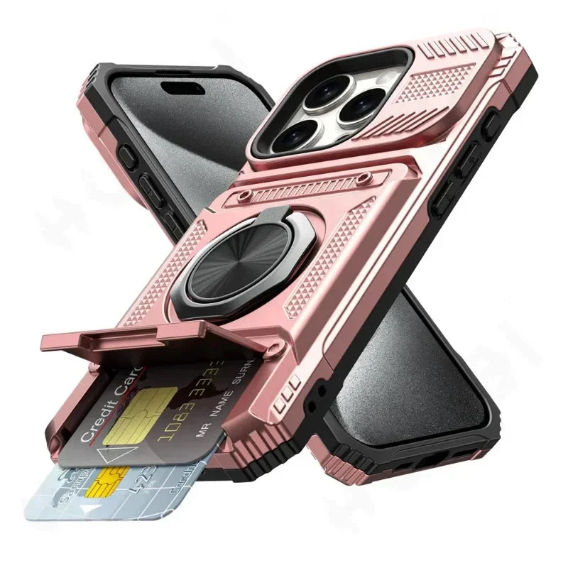 Heavy Duty Magnetic Phone Case with Kickstand | All iPhone Models