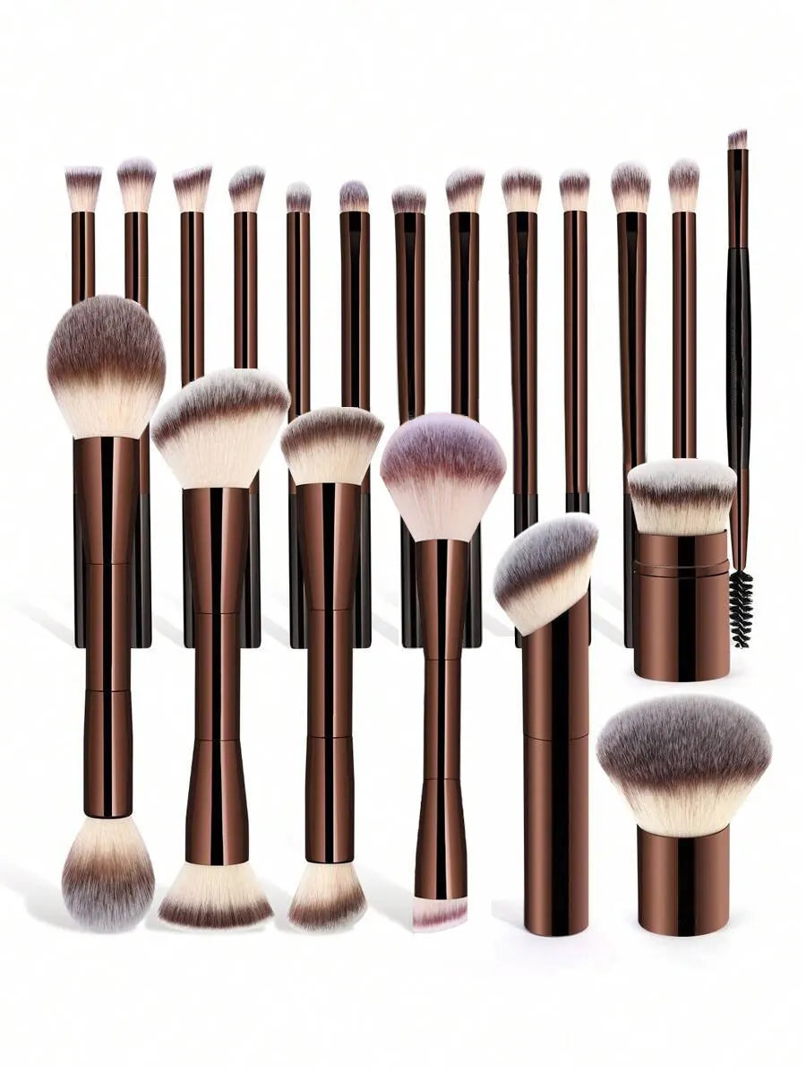 20pcs Soft Aluminum Makeup Brush Set | Ultimate Beauty Tools