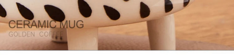 Cat Mug with 4 Legs | Cute Ceramic Coffee Mug for Cat Lovers