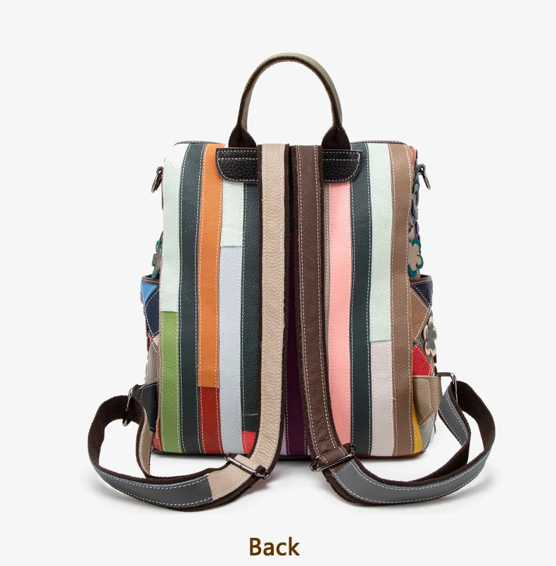 Stylish Leather Travel Backpack for Women | Versatile & Chic