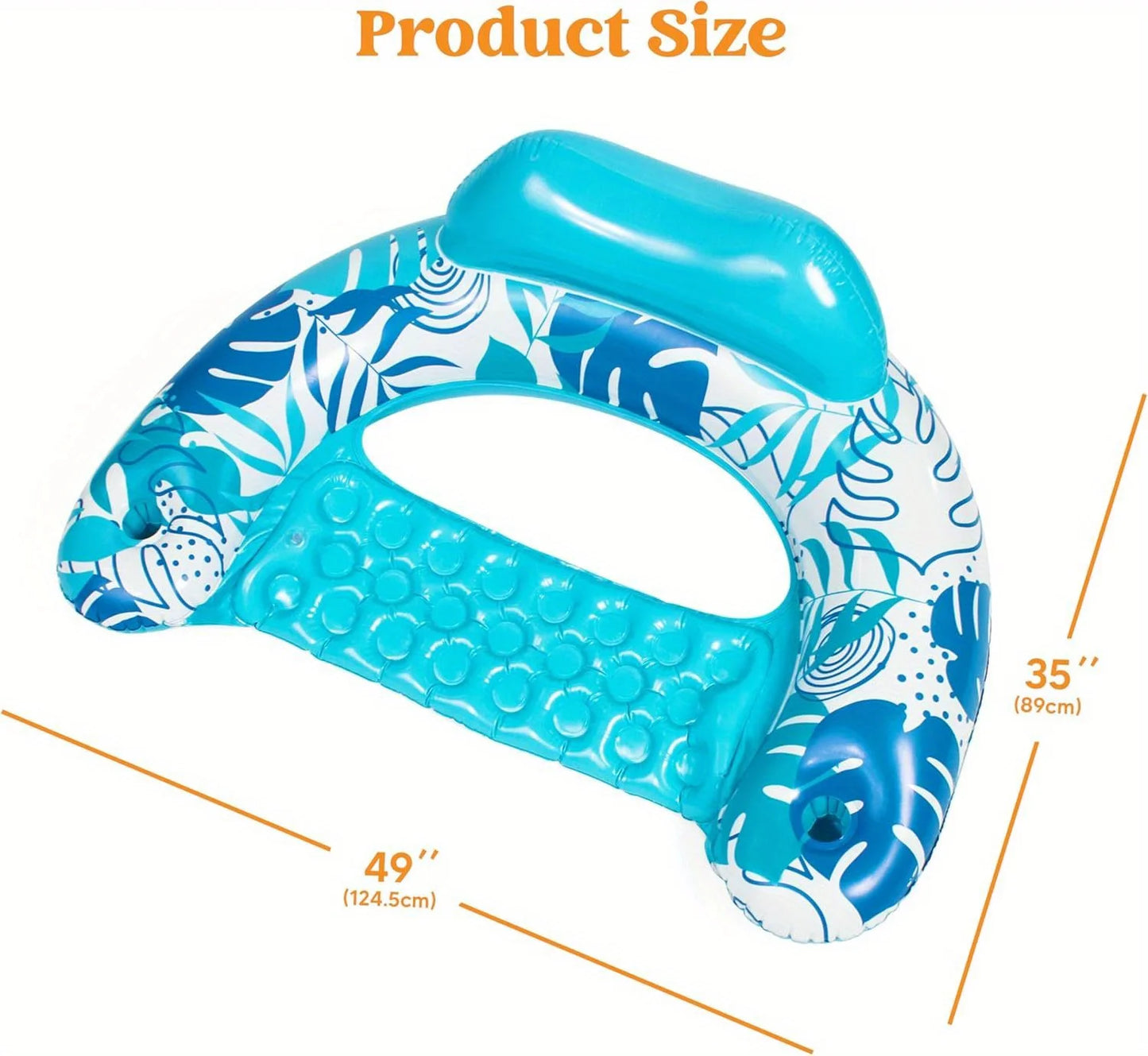 Inflatable Pool Chairs with Cup Holders | Summer Water Fun