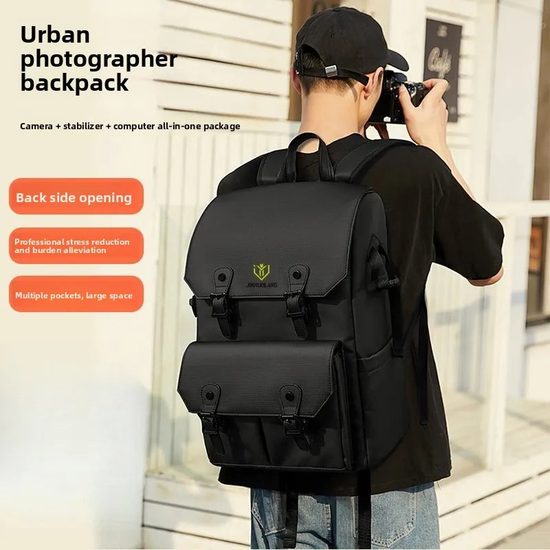 Waterproof Dual-Shoulder Camera Bag | Large Capacity Backpack