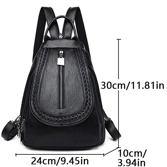 Stylish Women's Leather Backpack | Chic Travel Bag for All Occasions