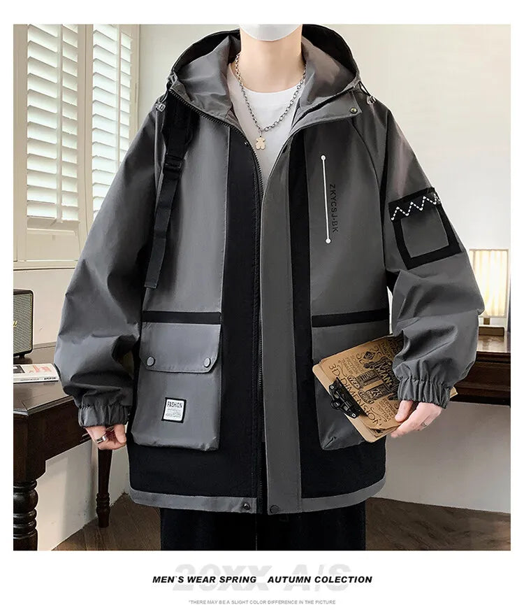 Classic Men's Hooded Casual Jackets | Stylish Windproof Coats
