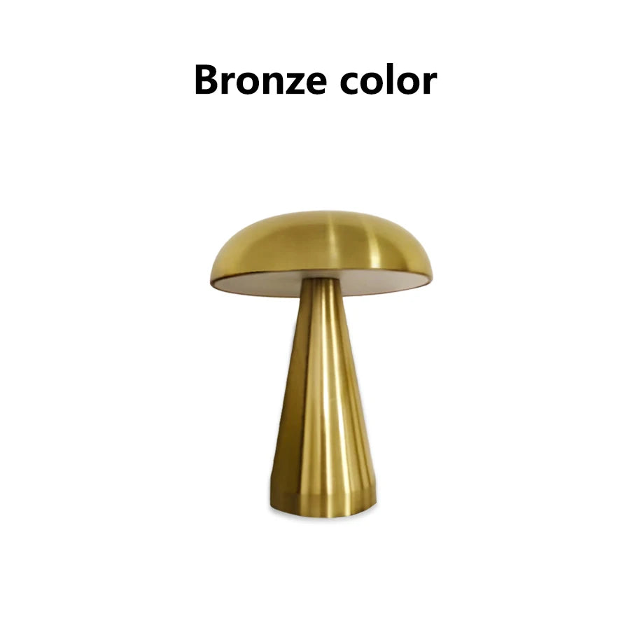 Retro Mushroom LED Night Light | Touch Sensor Table Lamp