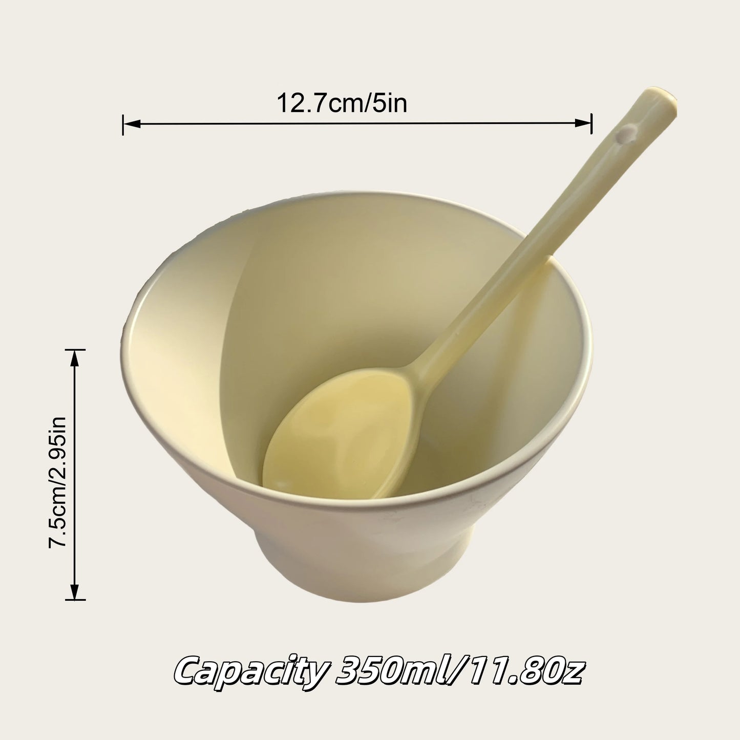 Multipurpose Ceramic Hat Bowl Set with Spoon | Perfect for All Meals